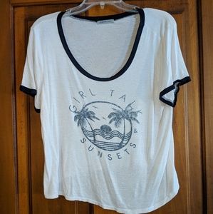 Girl Talk & Sunsets T shirt